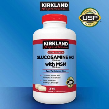 Viên uống hỗ trợ xương khớp Kirkland Glucosamine HCL 1500mg with MSM