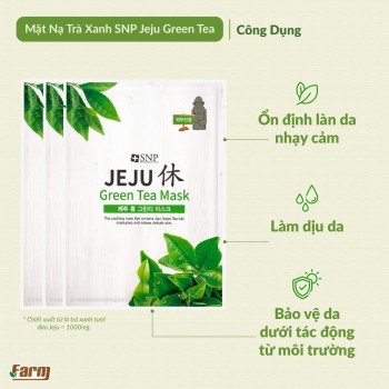 Mặt Nạ Trà Xanh SNP Jeju Green Tea