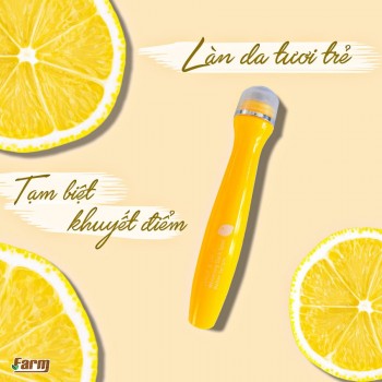 Cây lăn trị thâm mụn Baby Bright Lemon & VitC Whitening Dark Spot Roller Serum 15ml