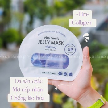 Mặt Nạ Banobagi Vita Genic Jelly Mask Hàn Quốc - Vitalizing (Màu Tím)