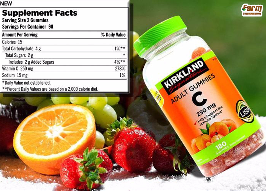 Kẹo bổ sung Vitamin C Kirkland 3