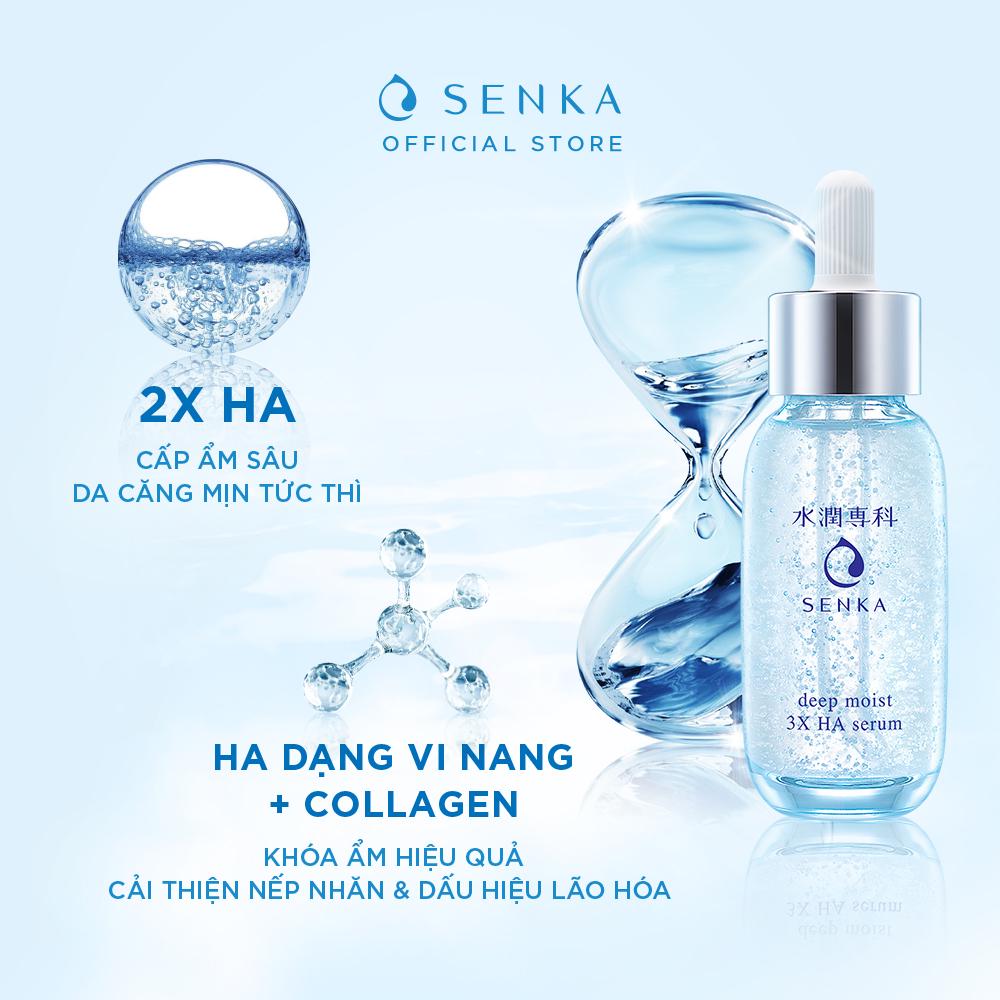 Serum cấp ẩm chống lão hóa Senka Deep Moist 3X HA