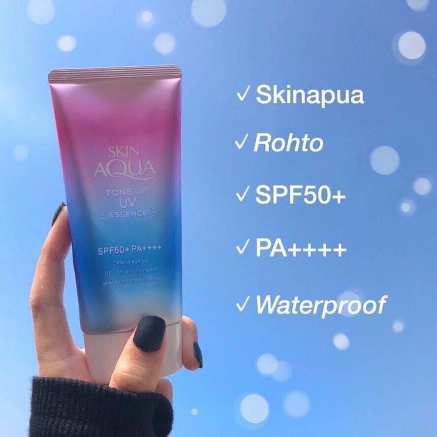 Skin Aqua Tone Up Essence UV với vẻ ngoài cực xinh xắn