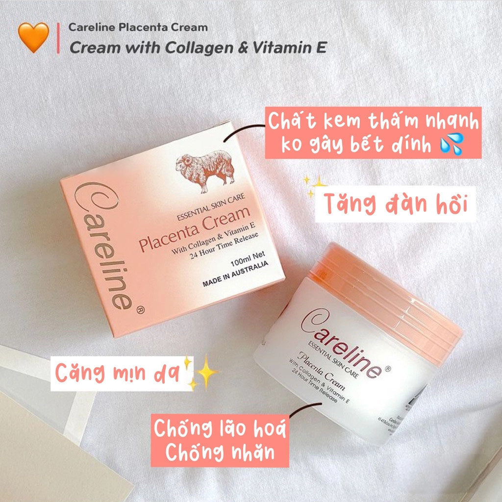 Kem Dưỡng Da Nhau Thai Cừu Careline Placenta Cream 100ml