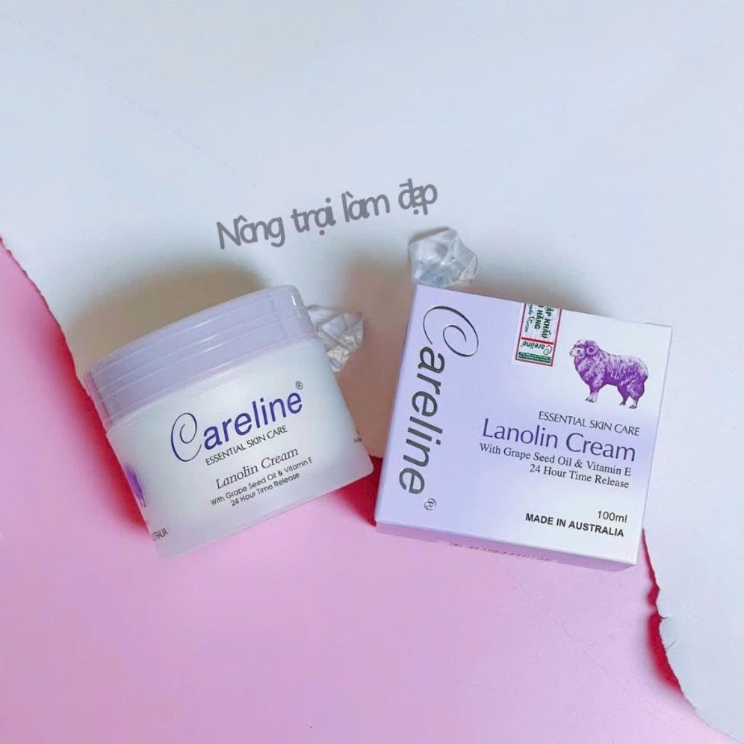 Kem Dưỡng Da Mỡ Cữu Careline Lanolin Cream 100ml